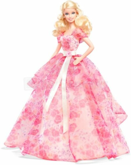 Mattel Barbie Doll - gimtadienio palinkėjimai. BCP64 kolekcijos lėlė Barbė