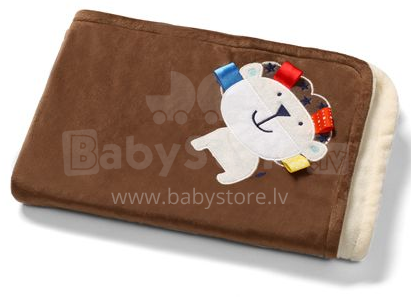 BabyOno Art. 1401/05 Мягкое двухсторонее одеяло-пледик из микрофибры с 3D аппликацией 