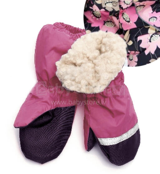 LENNE '15 Mittens 14175 Зимние термо варежки для детей (8 разм.) цвет 1270