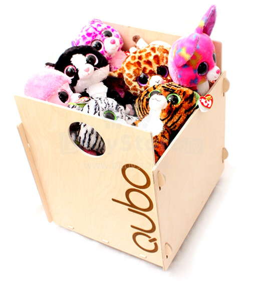 QUBO Eco Toy Box Moderna bērnu rotaļlietu [mantu] koka kaste