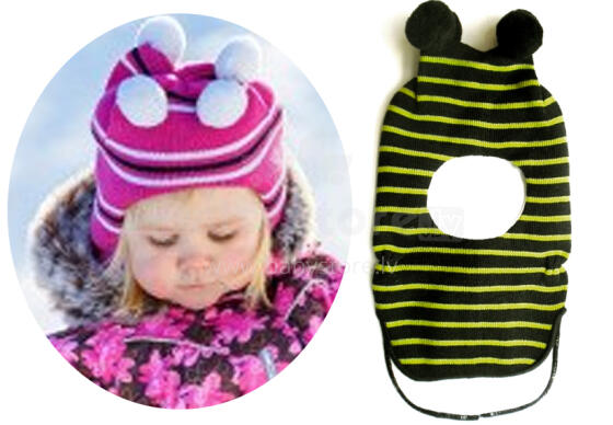 Lenne'15 Bug Art.14581-15581/104 Knitted cap Mazuļu adīta vilnas cepure apkakle (izm.40-48)