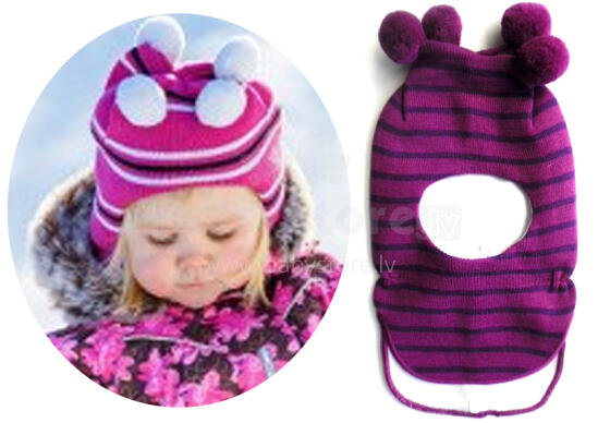 LENNE'15 Bug 14581-271 Knitted cap Mazuļu adīta vilnas cepure apkakle (izm.40-48)