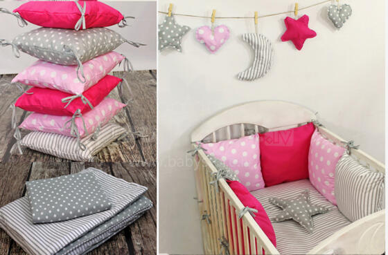 La bebe™ bumper 8 Set Art.67582 Gultas veļas komplekts no 8 daļām