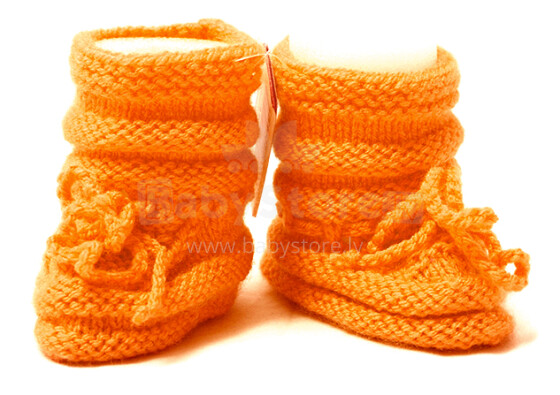 Rankų darbo Latvijos minkšti megzti vaikiški batai