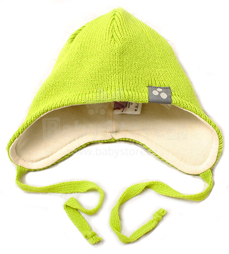 Huppa '15 Jan 8385AW-047 (krāsa: Laima) Mazuļu ziemas adīta cepure ar kokvilnas oderi (XXS-M)