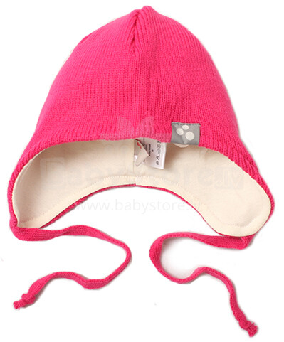 Huppa '15 Jan 8385AW-063 (цвет:Фуксия) Детская вязаная тёпленькая шапочка с хлопковой подкладкой (XXS-M)