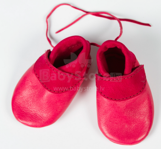 Opaa Red детские чешки ручной работы из натуральной кожи от 0-6 месяцев