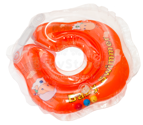 Baby Swimmer -  Детский надувной плавательный круг (на шею для купания)0-24 месяцев (3-12кг)