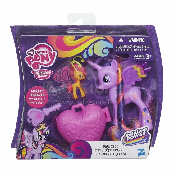 Hasbro My Little Pony Twilight Sparkle&Sunset Breezie Fee Art. A8209 Пони с сердечком