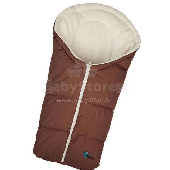 Alta Bebe Art. AL2006C-30 brown/beige  Baby Sleeping Bag Bērnu Ziemas Siltais Guļammaiss