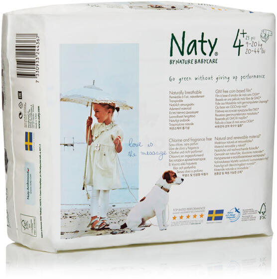 Nature Babycare maxi+ (9-20kg), 25 gb., Autiņbiksītes
