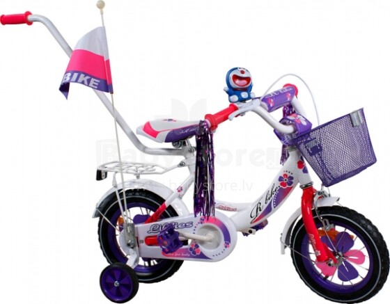 Arti '14 BMX Rbike 2-12 baltai violetinis triratukas vaikams