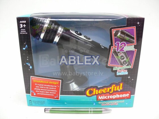 „Edu Fun Toys Cheerful 43522“ vaikų mikrofonas su stovu