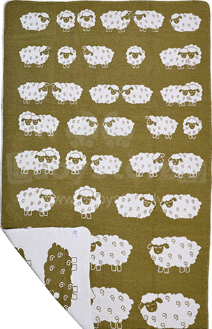 WOT Art.ALE 004/2 Сhenille Aukštos kokybės vaikiška medvilninė antklodė (pledas) 90x133 cm