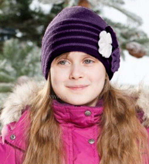 Lenne'15 Knitted Hat Rosita Art.14393/6190 Bērnu siltā pusvilnas cepure [izm. 52-56]