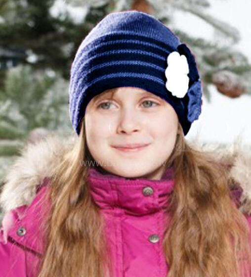 Lenne'15 Knitted Hat Rosita Art.14393/6300 Bērnu siltā pusvilnas cepure [izm. 52-56]