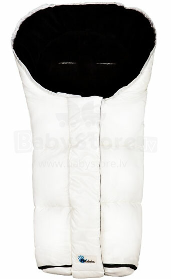 Alta Bebe Art. AL2227-37 white/black Baby Sleeping Bag Bērnu Ziemas Siltais Guļammaiss