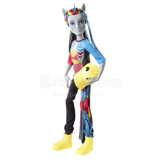„Mattel Monster High CCB45 Freaky Fusion Neighthan Rot Rotover Doll“