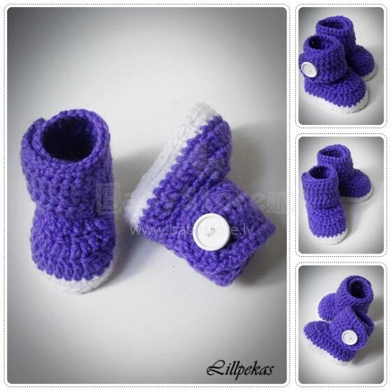 Divas Pekas Handmade Adīti bērnu zabāciņi jaundzimušajiem (roku darbs)