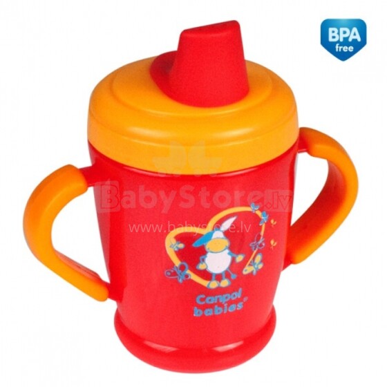 Canpol Babies 21/600 Soft Spout Cup Bērnu mācību krūzīte ar mikstu snīpi no 6+ mēn. 260 ml.