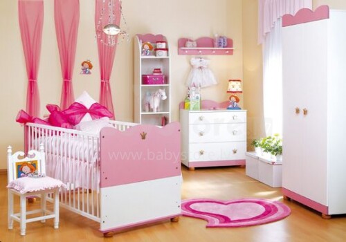Klups Princess Art.70098 Pink Vaikų baldų komplektas
