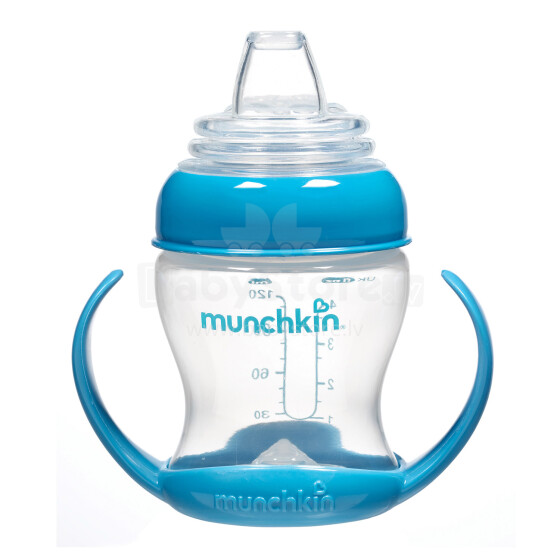 Munchkin Art. 011890 Flexi Transition Cup Кружка непроливайка с мягким силиконовым носиком для удобного питья, 120 мл