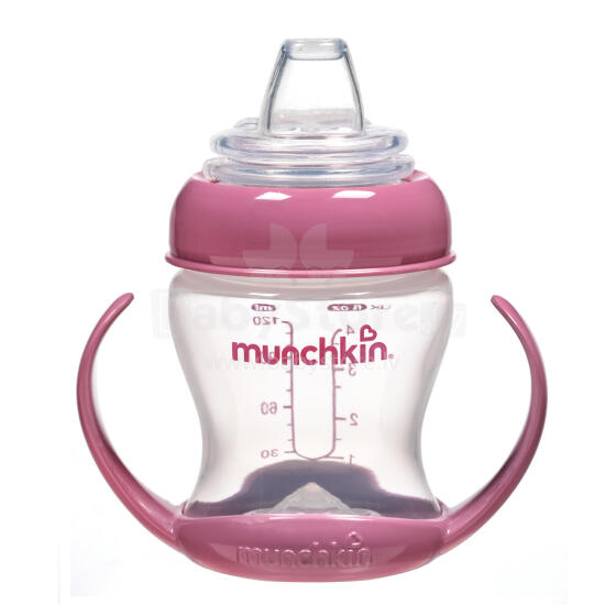 Munchkin Art. 011890 Flexi Transition Cup Кружка непроливайка с мягким силиконовым носиком для удобного питья, 120 мл
