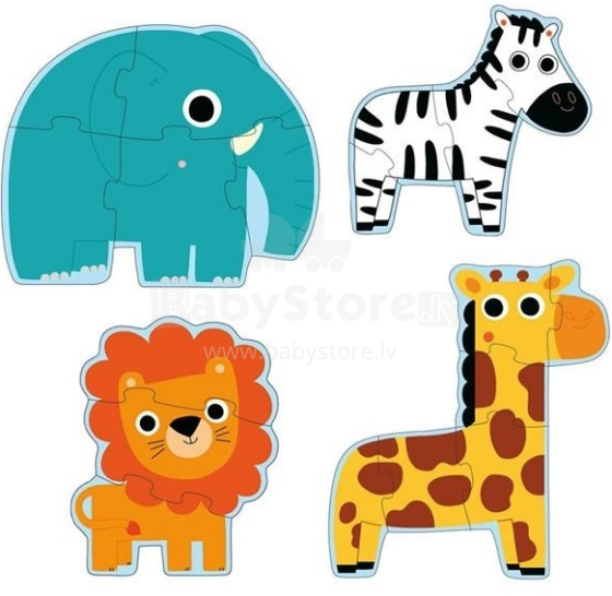 DJECO Art.DJ07135 Primo puzzle In the Jungle Развивающий пазл В джунглях