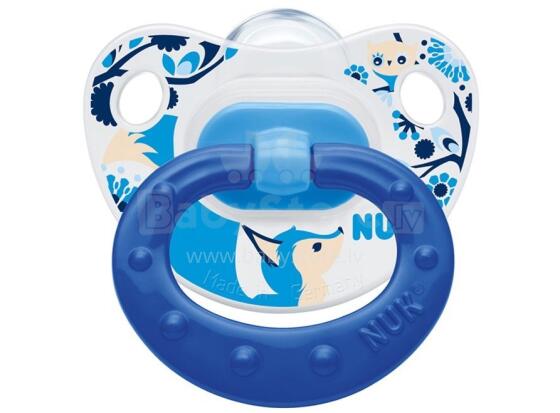 Nuk Classic Happy Day Art.10729237 Silikona ortodontiskais māneklis 1.izmērs (0-6 mēn.) 1 gab.