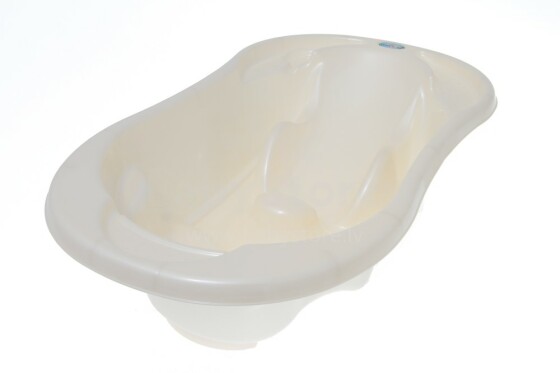 TegaBaby Bath Comfort 2in1 Art.TG-011-118 Balta vaikų anatominė vonia su termometru