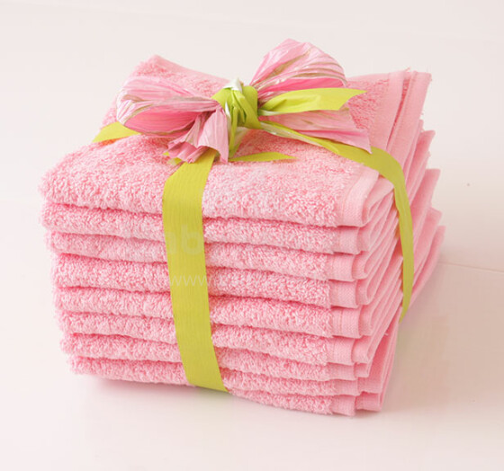 Baltic Textile Terry Towels Bērnu kokvilnas frotē dvielis 30X30cm roza