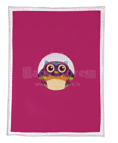 Oops 51001.12 Owl Mr. Wu Happy Cover Kokvilnas Sedziņa 100*75 cm
