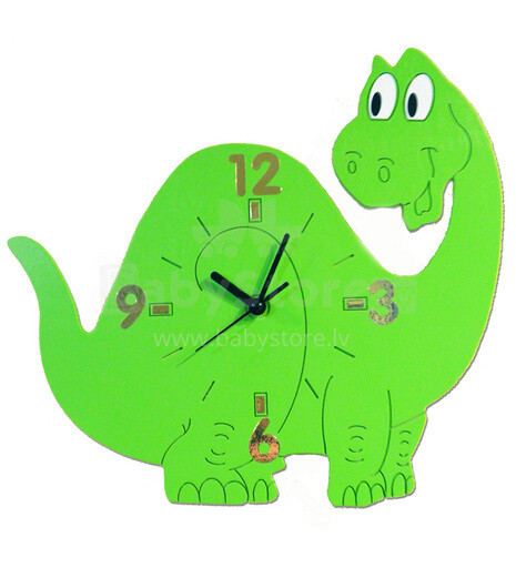 WoodyGoody Art. 71004 Sienas pulksteni 'Dino'