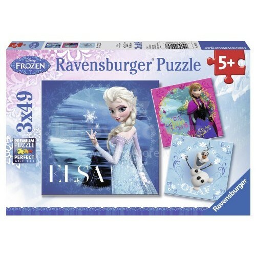Ravensburger Art.092697 Frozen Puzle Ledus sirds 3 x 49 