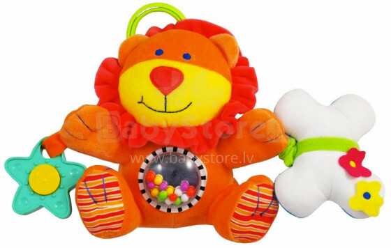 Baby Mix YF1011L Развивающая плюшевая игрушка с вибрацией Для Коляски/Автокресла/Кроватки