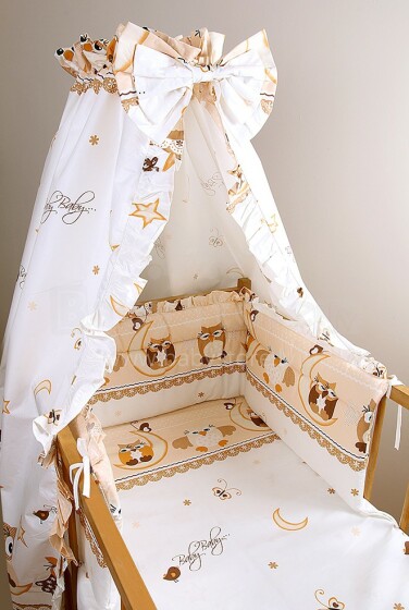  MimiNu Owl Beige Комплект постельного белья из 3-х частей  135x100