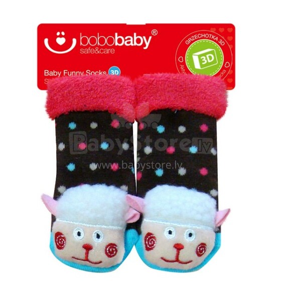 Bobobaby Art. BS-22 medvilninės kilpinės kojinės (3-6 mėn.)