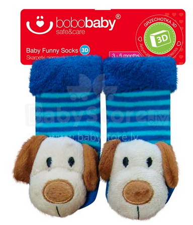 Bobobaby Art. BS-22 medvilninės kilpinės kojinės (3-6 mėn.)