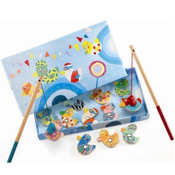 Djeco Art.DJ01654 Развивающая игра на магнитах Рыбалка Fishing duck