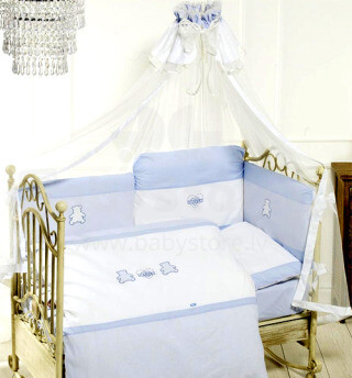 Feretti Trio Orsetti blue/white Bērnu gultas veļas komplekts