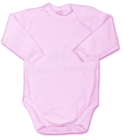 Bobas Art.749 Baby Body Pink Детский Бодик с длинным рукавом из чистого хлопка 62-98 cm