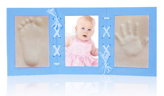 Art for baby Art.7138 Hand and Foot print blue Рамочка тройная