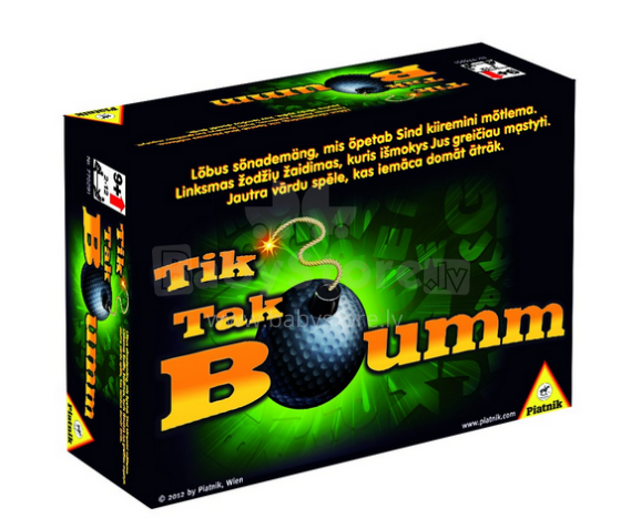 Piatnik Art.775291 Tick Tack Bumm   Galda Spēle Ballīte( Latviešu valodā)