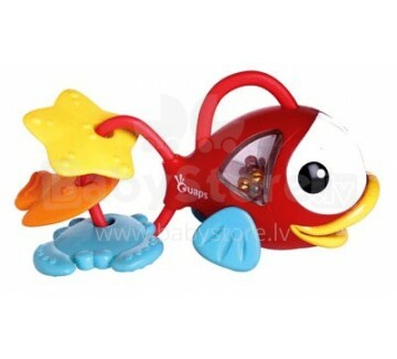 Ouaps Art.61155 Attīstošā interaktīva rotaļlieta-zobgrauznis Zivs ar skaņu
