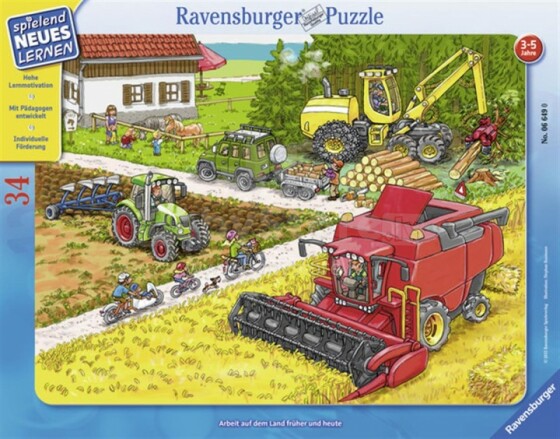 „Ravensburger Puzzle Art.006649“ 34 vnt. Ūkio darbai