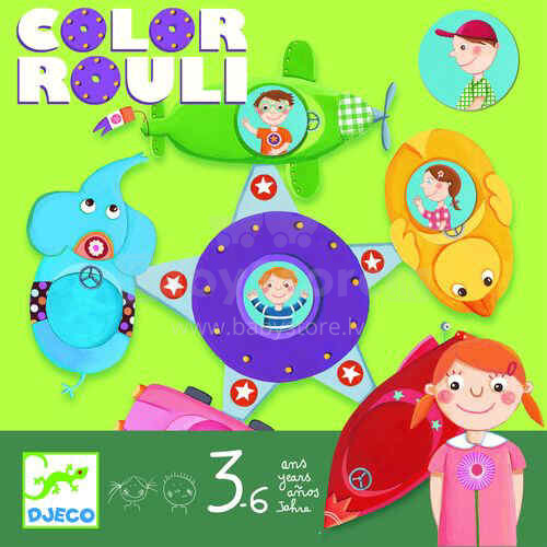 Djeco Color Rouli Art.DJ08474 Spēle Krasaina Ceļošana