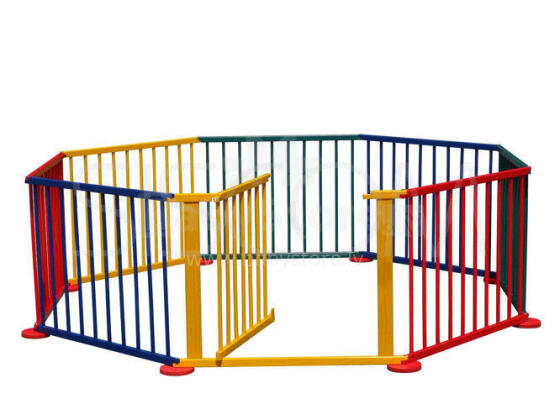 Baby Maxi 445 Multiuse Color Манеж 8-стенный складной деревянный