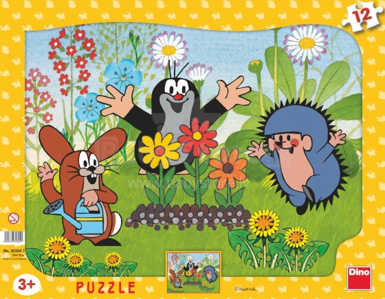 Dino Toys Art.30304 puzzle Frame Puzzle 12 Kurmītis
