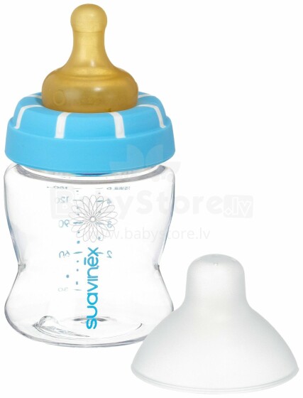 Suavinex Art. 3265102 Pediatriskā pudele ar lateksa knupīti
