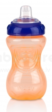 „Nuby“ menas. 890 Sportinė taurė su minkštu silikoniniu snapeliu patogiam gėrimui, 295ml